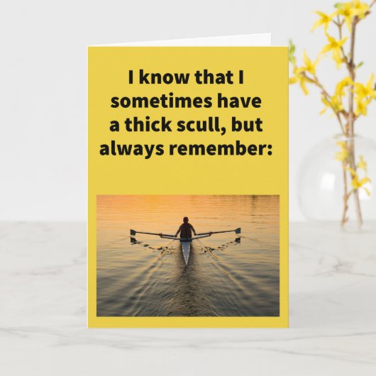 Funny Pun nur die Art und Weise, wie Sie glücklich Karte (Gelbe Blume)