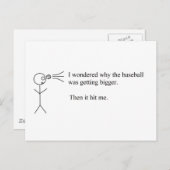 Funny Pun Postkarte (Vorne/Hinten)