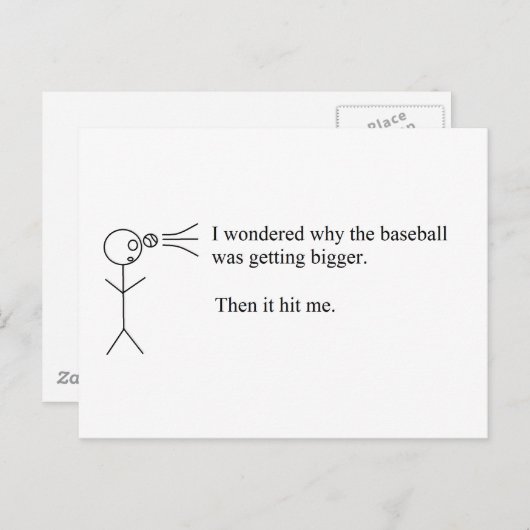 Funny Pun Postkarte (Vorne/Hinten)