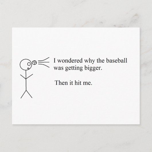 Funny Pun Postkarte (Vorderseite)