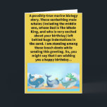 Funny Pun Prints of Whales Happy Birthday Karte<br><div class="desc">Wale,  Wale,  Wale,  ich kann nicht glauben,  dass du schon einen weiteren Geburtstag hast! Ich wollte nicht,  alles zu bekommen,  also lass mir,  mit dem Sprichwort zu Ende zu gehen,  dass ich dich als einen Freund auswendig halte,  wenn ich durch das Leben schwimme. Genießen Sie diese lustige Wortspielkarte!</div>