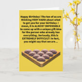 Funny Pun rackte unser Gehirn glücklich Geburtstag Karte (Gelbe Blume)