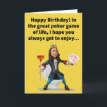 Funny Pun Royal Flush Happy Birthday Karte<br><div class="desc">Der Begriff "königlicher Flush" hat mich immer daran erinnert, was am Ende eines Besuchs von Ye Olde Royal Commode durch ein Mitglied einer königlichen Familie passiert. Im Poker ist eine königliche Spülung die beste Hand, also ist eine königliche Spülung in jedem Fall ein Grund zum Feiern! Genießen Sie diese lustige...</div>