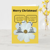 Funny Pun Schach Nuts mit Weihnachten Karte (Gelbe Blume)