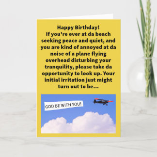 Funny Pun Segen im Da Skys glücklich Geburtstag Karte