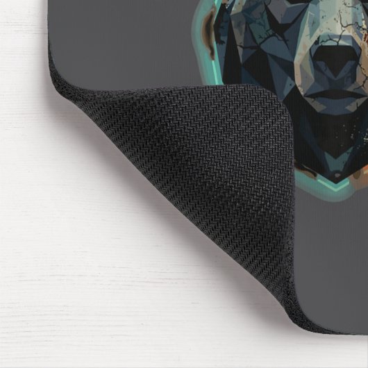 Funny Pun Sober Bear SoBear Recovery Sobriety Mousepad (Ecke)