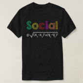 Funny Pun Social Distance Formula Math Quarantine T-Shirt (Design vorne)
