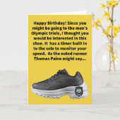 Funny Pun Soles, die die Zeit der männlichen Proze Karte (Gelbe Blume)