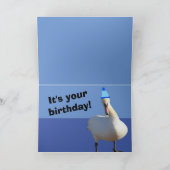 Funny Pun Swan Birthday Card Karte (Innenseite)