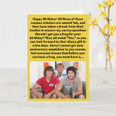 Funny Pun Tad Poll Happy Birthday Karte (Gelbe Blume)