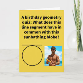 Funny Pun Tan Gents Happy Birthday Card Karte
