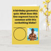 Funny Pun Tan Gents Happy Birthday Card Karte (Gelbe Blume)