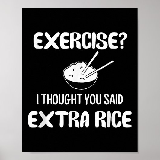 Funny Pun , Übung_ Ich dachte, Sie sagten extra ri Poster (Vorne)