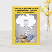 Funny Pun Urinal meine Träume Ich Liebe Sie Karte (Gelbe Blume)