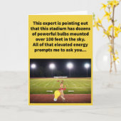 Funny Pun Watts Up Hallo Hier Karte (Gelbe Blume)