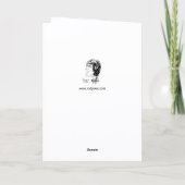 Funny Pun Wee Hours Happy Birthday Karte (Rückseite)