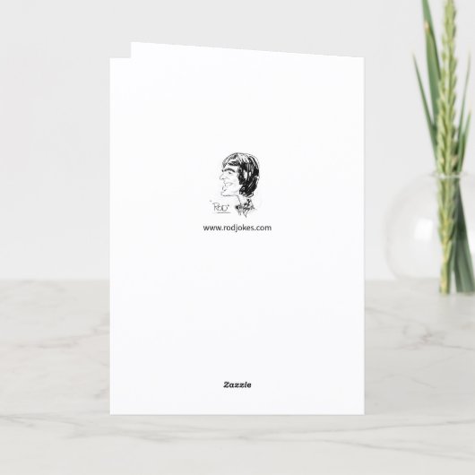 Funny Pun Wee Hours Happy Birthday Karte (Rückseite)