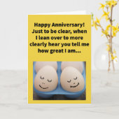 Funny Pun will glücklichen Jahrestag vereinbaren Karte (Gelbe Blume)