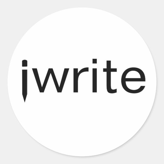 Funny Pun Writer Stickers hinzufügen Ihre Farbe be (Vorderseite)