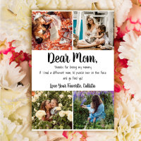 Funny Punch in the Face Joke Foto Muttertag