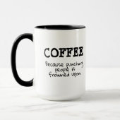 Funny Punching Frowned upon Sarcastic Tasse (Links)