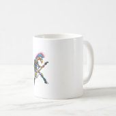 Funny Punk Giraffe, Rock'n Roll Goth Giraffe, Guit Kaffeetasse (VorderseiteRechts)