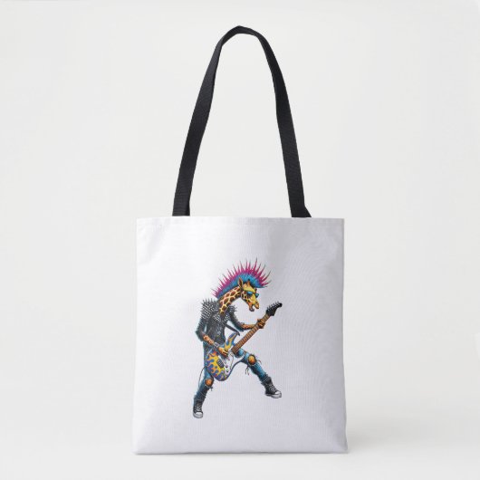 Funny Punk Giraffe, Rock'n Roll Goth Giraffe, Guit Tasche (Vorderseite)