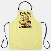Funny punny Banane Lächeln Kunst Schürze (Vorderseite)