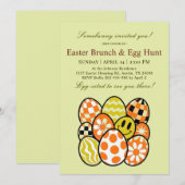 Funny Punny Easter Brunch Party Invitation Einladung (Vorne/Hinten)