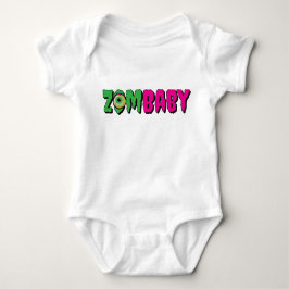 Funny Punny Niedlich "ZomBaby" Creepy Typografy Baby Strampler
