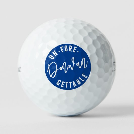 Funny Punny Un-vor-gettable Golfball (Vorderseite)