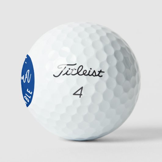 Funny Punny Un-vor-gettable Golfball (Logo)