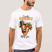 Funny Punny Valentine Carrot Couple T-Shirt (Vorderseite)
