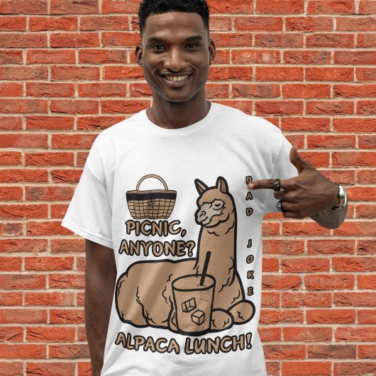 "Funny Puns" Albern - Alpaca Lunch! Picnic T - Shi T-Shirt