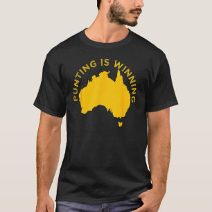 Funny punting gewinnt Australien Karte für Männer  T-Shirt