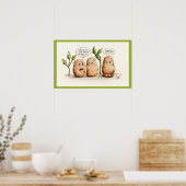 Funny Puppe Kartoffeln Poster (Küche)
