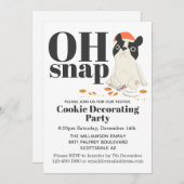 Funny Puppy Cookie Dekorieren Party Einladung (Vorne/Hinten)