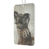Funny Puppy Doet Foto Personalisiert Autolufterfrischer (Links)