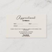 Funny Puppy Dog Walker Groomer Terminkarte Visitenkarte (Rückseite)