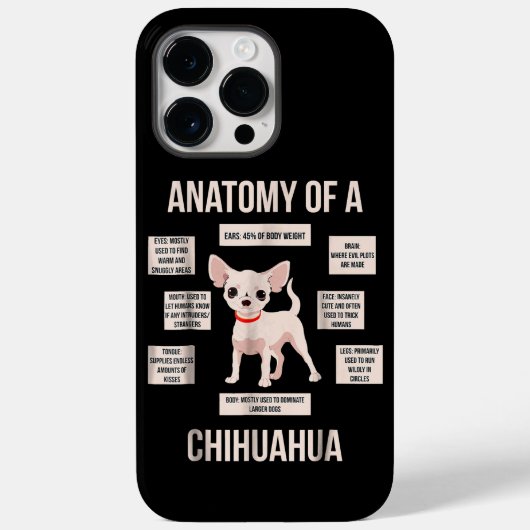 Funny Puppy Geschenkanatomie einer Chihuahua Case-Mate iPhone Hülle (Rückseite)