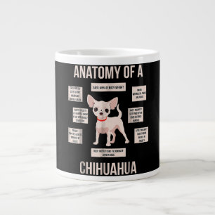 Funny Puppy Geschenkanatomie einer Chihuahua Jumbo-Tasse