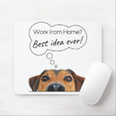 Funny Puppy Hunde Humor: Arbeit von Zuhause? Beste Mousepad (Mit Mouse)