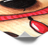 Funny Puppy Kindergeburtstag Poster (Ecke)