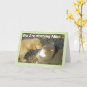 Funny Puppy, Kitty Liebe Romance Grußkarte Karte (Gelbe Blume)