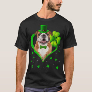 Funny Puppy Kleeblatt English Bulldog Dog St T-Shirt