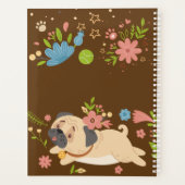 Funny Puppy Mops Dog Personalisierter Planer (Rückseite)