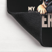 Funny Puppy My Therast Pug Dog Mousepad (Ecke)