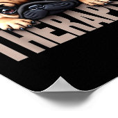 Funny Puppy My Therast Pug Dog  Poster (Ecke)