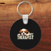 Funny Puppy My Therast Shih Tzu Dog  Schlüsselanhänger (Vorderseite)