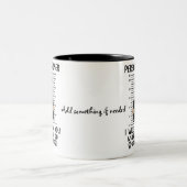 Funny Puppy Personal Stalker Ich werde Ihnen folge Zweifarbige Tasse (Mittel)